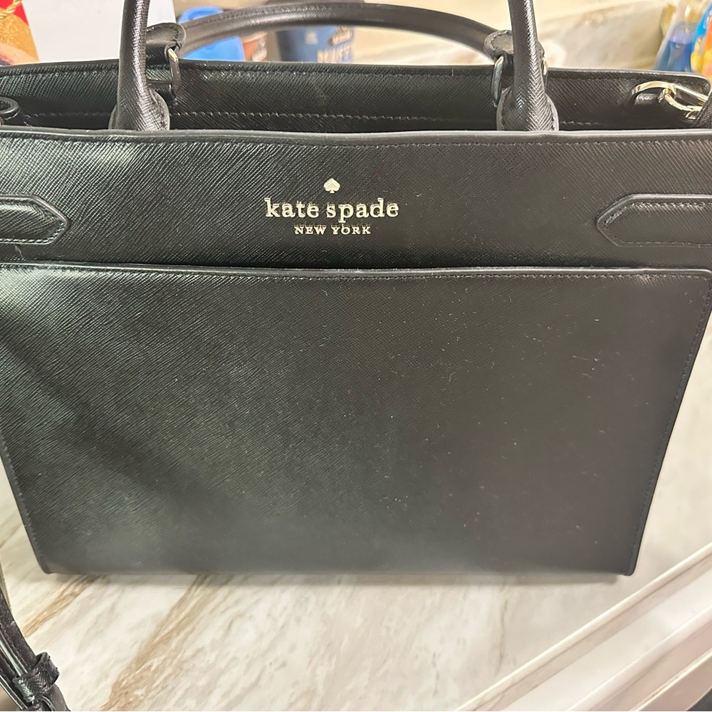 BRAND NEW Kate Spade Black Saffiano Leather Handbag